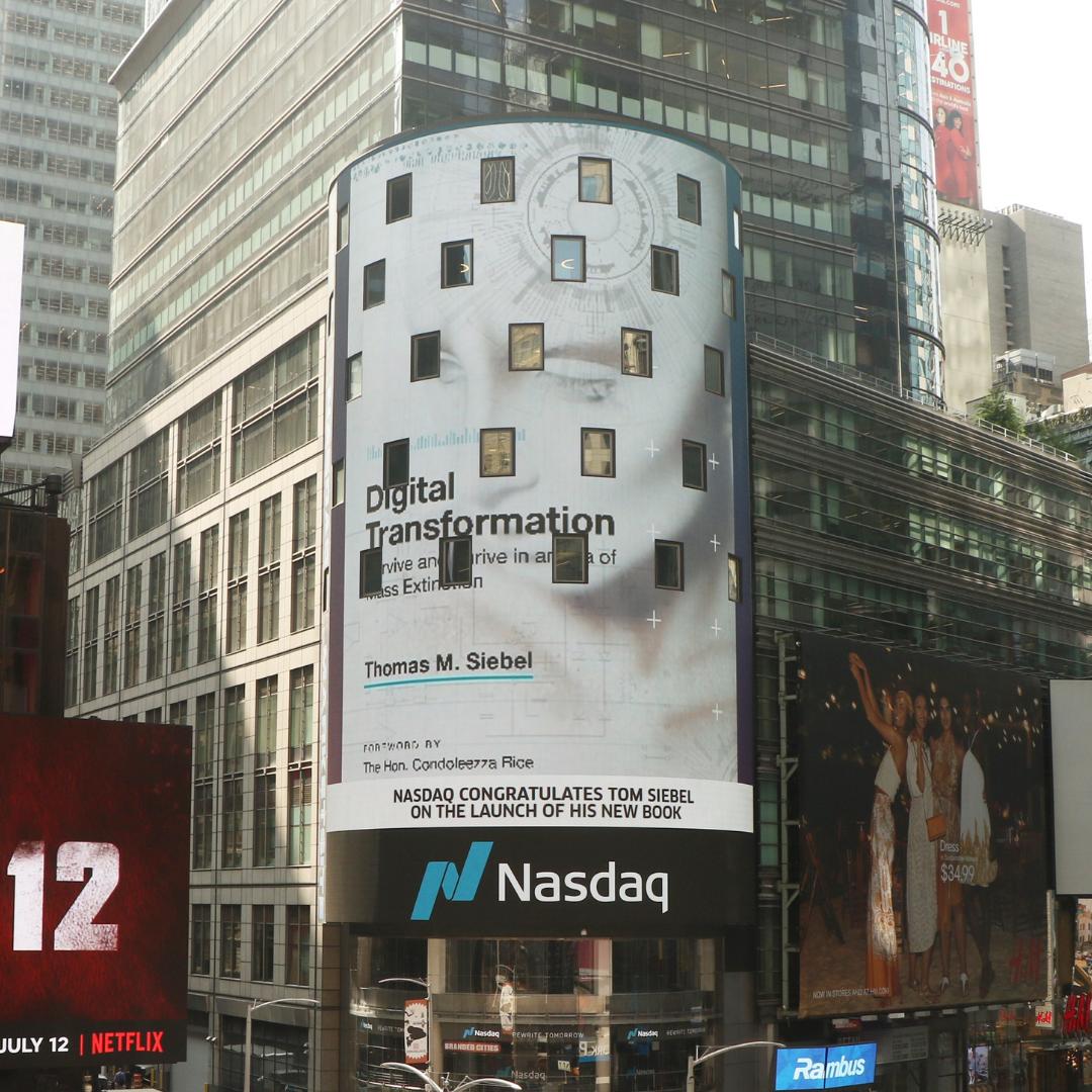 Looking forward to helping Nasdaq companies navigate a new era of #AI, #IoT, #CloudComputing, and #BigData technologies to completely reinvent the way they do business through #DigitalTransformation. Learn more: digitaltransformation.ai #SiebelDT