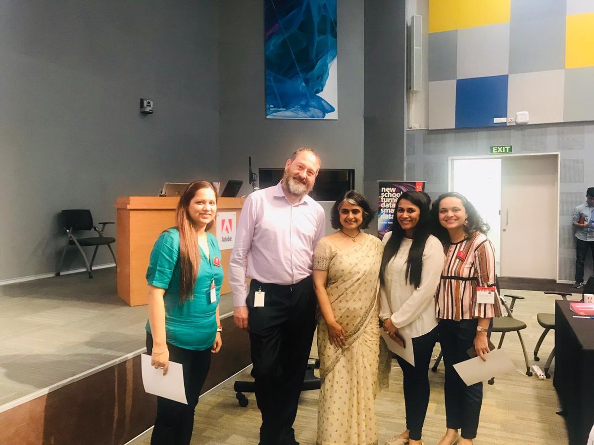 ParasharSubha's tweet image. There are some days which are good and some are GREAT... 
Today was one GREAT day... 
@MeenakshiUberoi, @duhitaparmar,@Singh07Priyanka @jyotichaba 
A small yet a milestone.. 
#adobecreativeeducator
Thank you for creating and inspiring.... Mr Ben Forta
#creative #adobe