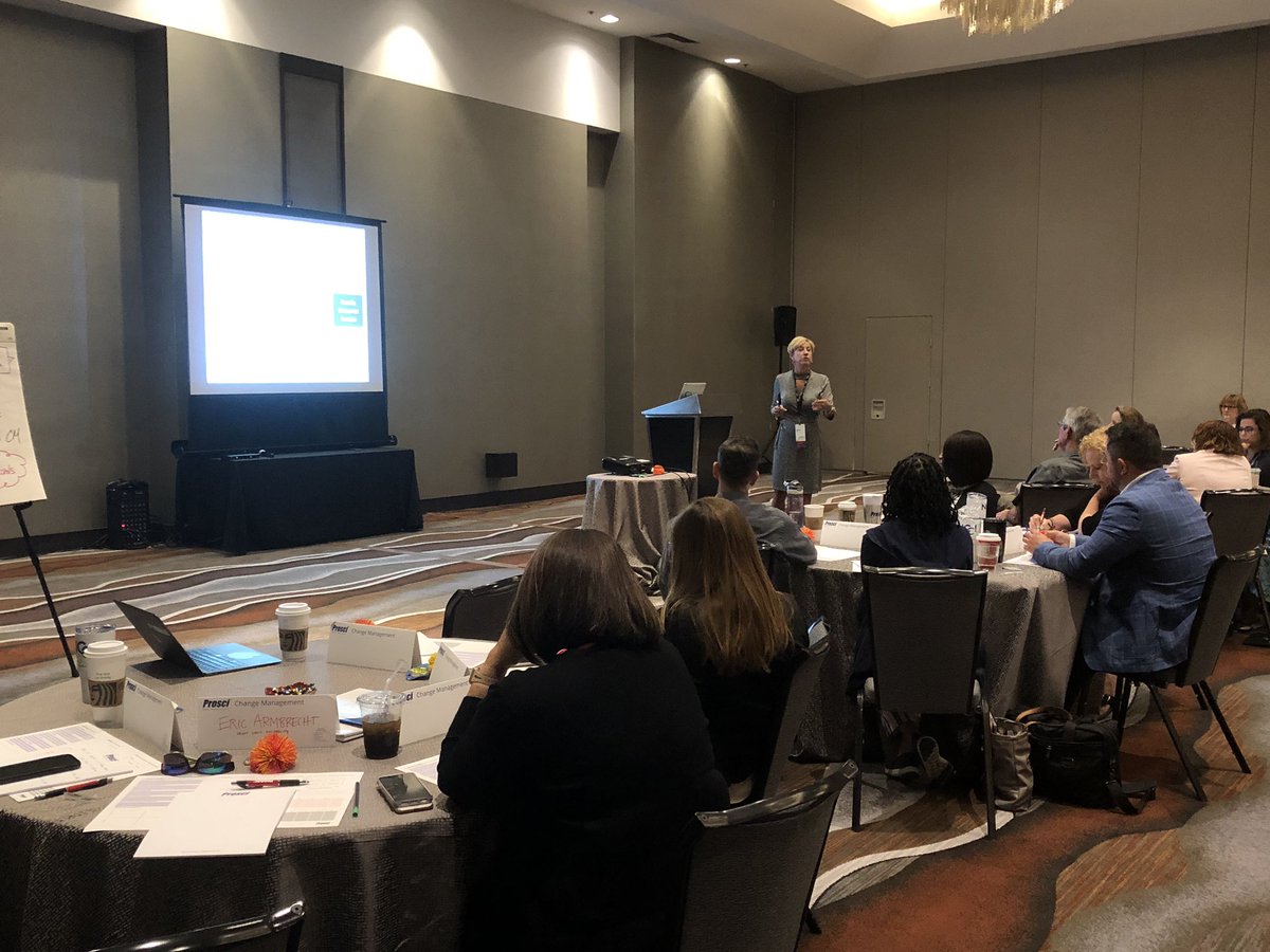 “The goal of change management is equipping and supporting individuals through their change journeys” says <a href="/kathleenscott4/">kathleen scott</a> #NCCI2019
