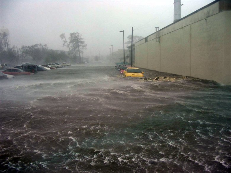 Photo of flooding caused by Hurricane Katrina