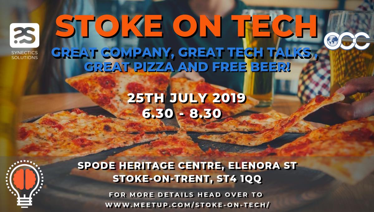 StokeOnTech_'s tweet photo. Join this months meetup! featuring:

Gordon Rugg &amp; Sue Gerrard on; 
Clarifying client requirements: A taster course 

Also,

Kai Mosely
Whose talk is titled;
Micro Frontends - sane SPA scaling

Click here to RSVP or for more information! 🍕💻
https://t.co/YLScIpAfUm https://t.co/Q1jO4PoYhn