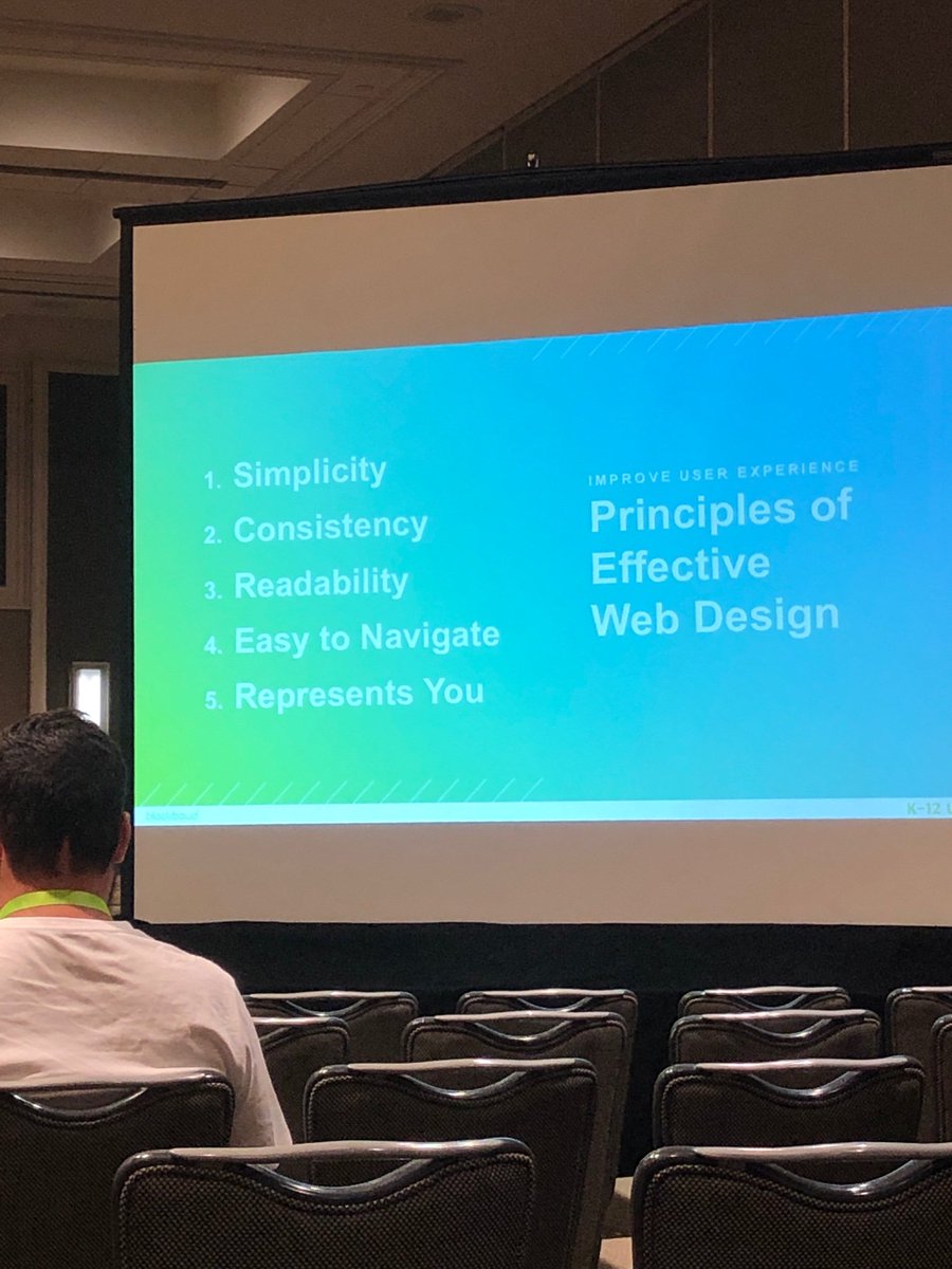 karamartone's tweet photo. Session on web design #bbk12uc https://t.co/uQEE0pkv84