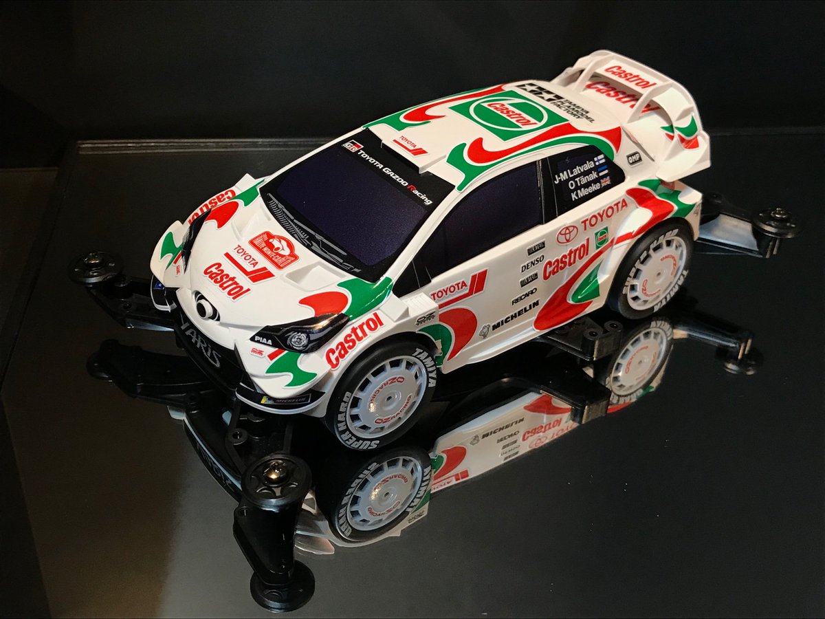 タミヤ ミニ四駆 ヤリス WRC（カストロールオリジナルステッカー付