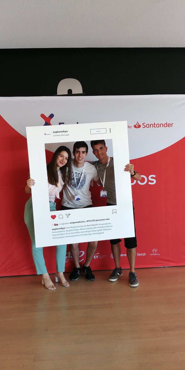catempren_UdL's tweet photo. @ExplorerByX @SantanderUni @emprendecise @ExplorerCoimbra @santander_es @bancosantander @SantanderX @UnivdeCoimbra @muncoimbra Avui gran dia #ExplorerDay 2019 
Estem amb una representació d'emprened@rs de la @UdL_info a
#Coimbra 
Trobada #Explorers 
#ExplorerLleida https://t.co/lVhKA0rGee