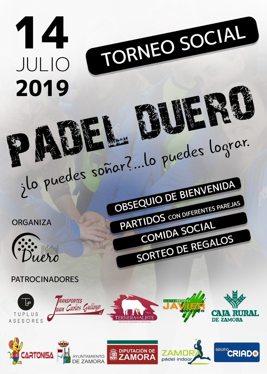 Fiesta de fin de temporada‼️

🏖️Llegan las vacaciones y nuestras chicas despiden la temporada con una gran fiesta‼️

🎾🍢🎶🥳 Partidos, comida, regalos, música...

#cartonisa
#electromecánicaJavierSantos
#TransportesJuanCarlosGallego
#TerneradeAliste
#grupoCriado
#tuplusasesores