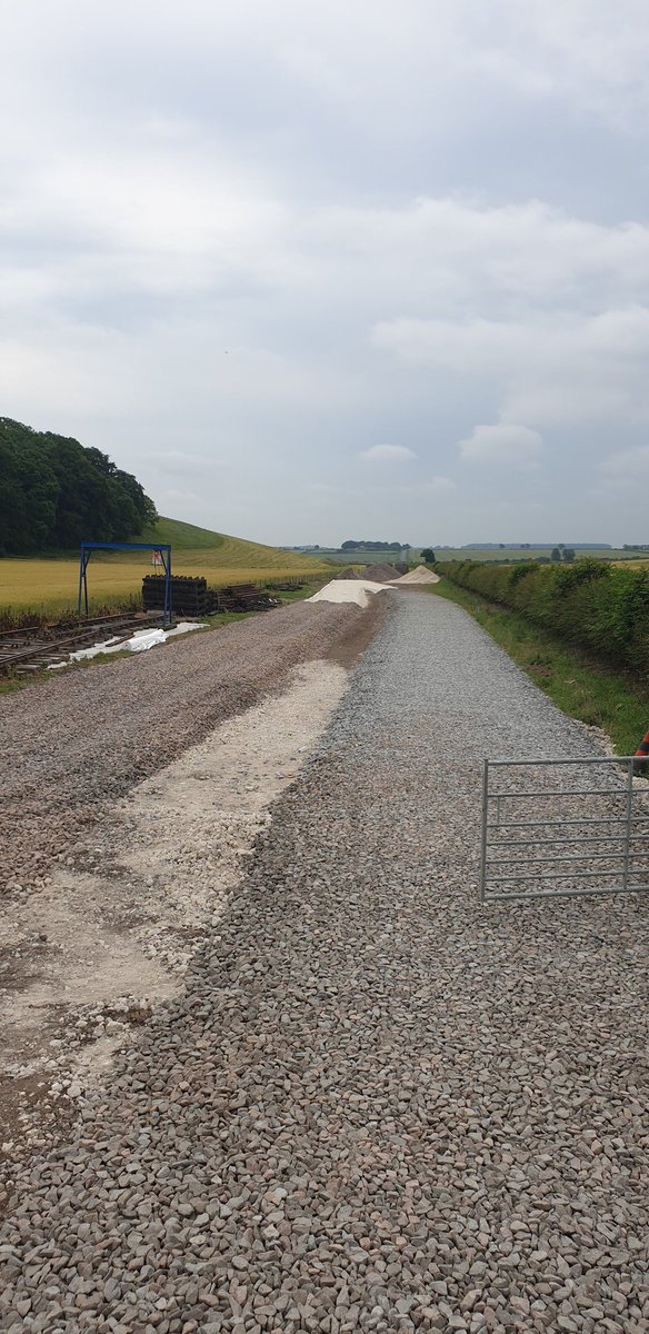 ywrailway's tweet photo. Our #Groundworks are coming along nicely thanks to Nick Simpson.  Soon be laying track https://t.co/QEgzIMcaPY