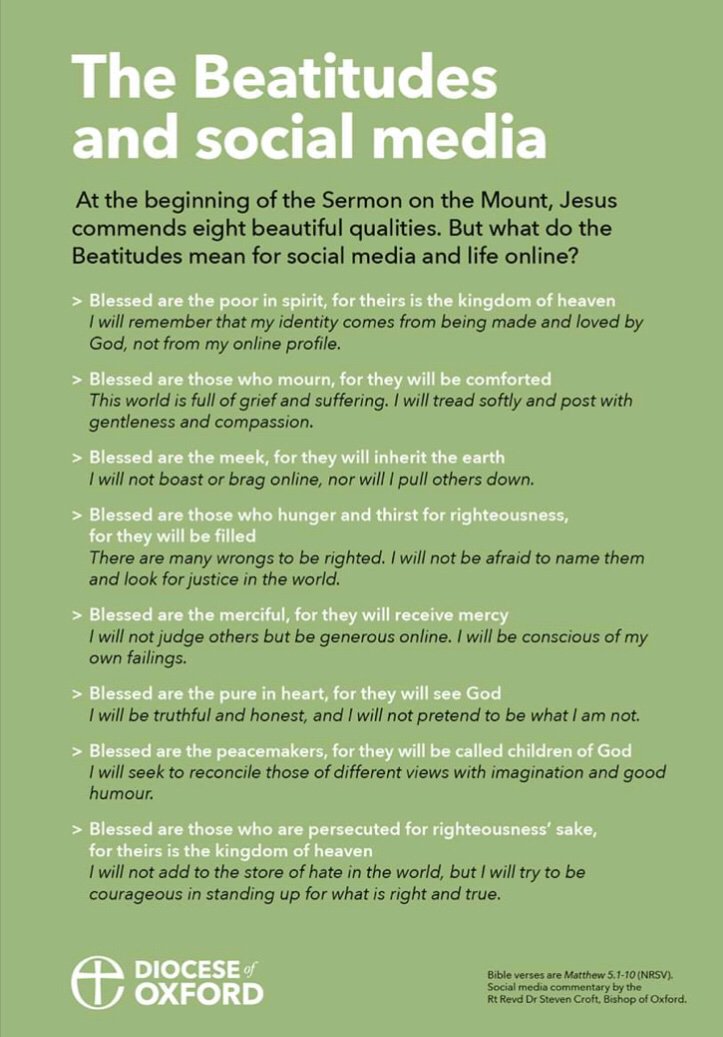 Teilos6thForm's tweet photo. Food for thought this Wednesday morning from the @oxforddiocese Are you being fully the person God is calling you to be when you are online? #TeamTeilo #educationwithcare #ownyouronlineself https://t.co/16KJJNbPNj