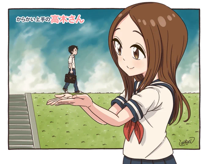 アニメ2期、おめでとうございます！！
前に描いた高木さんを！
#からかい上手の高木さん　#高木さんめ 