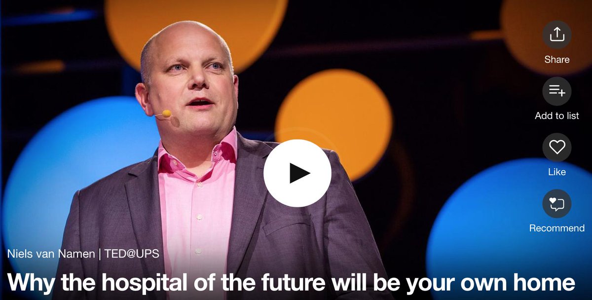 #WisdomWednesday Why the hospital of the future will be your own home bit.ly/2JqXiBx Nobody likes going to the hospital...

#HospitalOfTheFuture #Bacteria #Antibiotic #Procedures #Challenges #Healthcare #Savings #Tedtalk #Video #Watchme