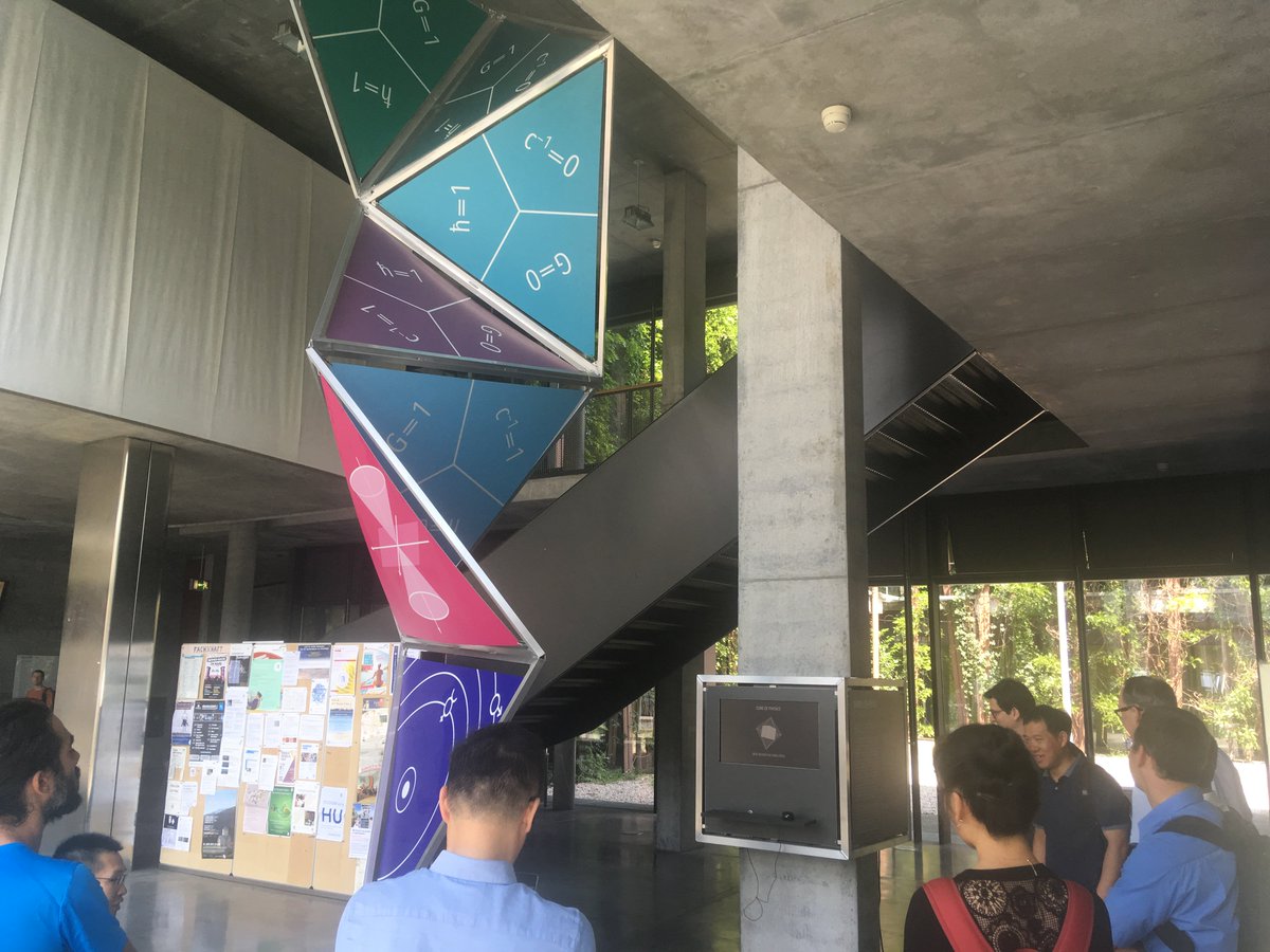 PalmaLab_'s tweet photo. Our first '2D Physics' workshop between Berlin and Beijing at IRIS HU Berlin @berlinscience. We were caught touring @HZB_BESSY, with Guangyu introducing the physics of superlattices, and at the #CubeOfPhysics in the Lise-Meitner-Haus @HumboldtUni. Thanks so much to our hosts! https://t.co/pQOwEKDXsN