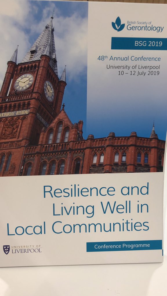At my first @britgerontology conference today #BSG2019