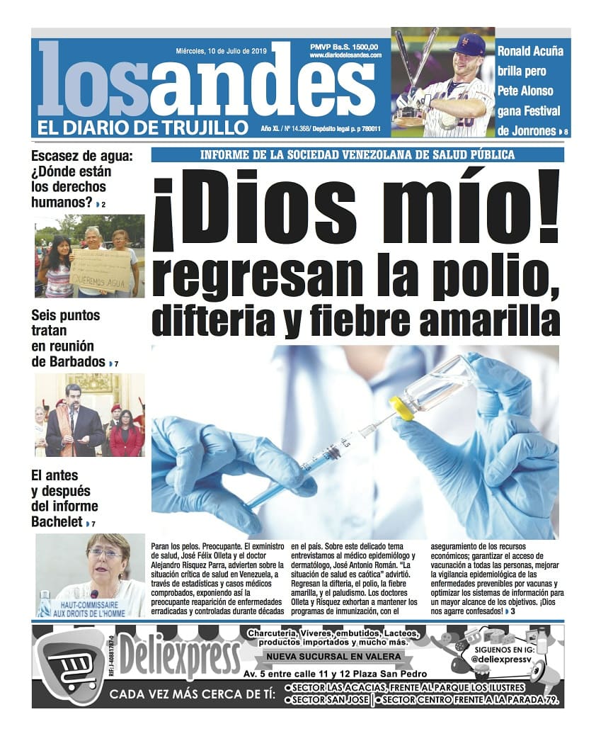 Buenos Días estimados seguidores aquí las Noticias Regionales por <a href="/diariodlosandes/">Diario de Los Andes</a> #10Jul #Trujillo