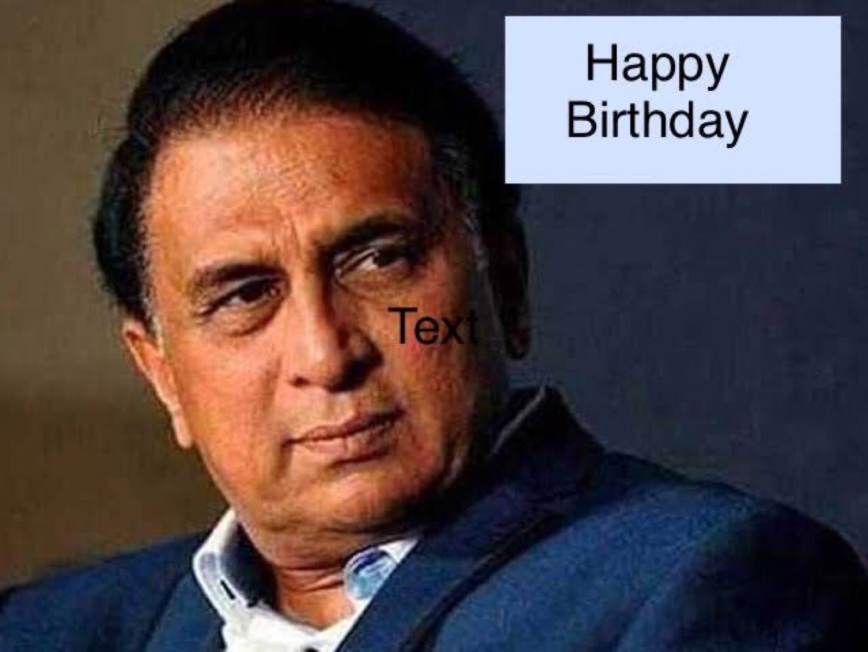 Happy Birthday to the original master blaster Sunil Gavaskar. The best test opener India ever had. 