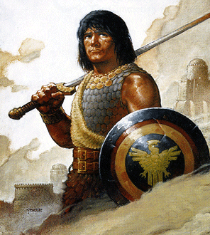 Conan in Irish means "little hound". Several legendary figures e.g. 2 members of the fianna, & 6 saints! Made famous by creator of Sherlock Homes, Sir Arthur Conan Doyle (d. 1930) who came from Irish stock. Conan the Barbarian is a character created by Robert E. Howard (d. 1936).