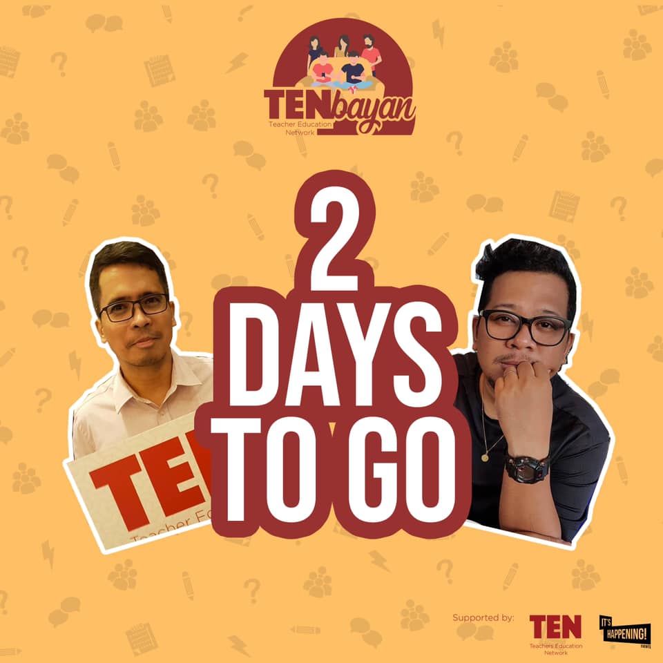 ChockTalks's tweet image. Make sure U catch the PREMIERE of our newest show #TENbayan this Friday, 7:30pm on FB LIVE! 
Those who will join us &amp;amp; participate will get a chance to win tickets to the next #TIESPH! Our shirts, lanyards &amp;amp; freebies will be raffled off too! See you teachers!  @ginoloko #edchatPH