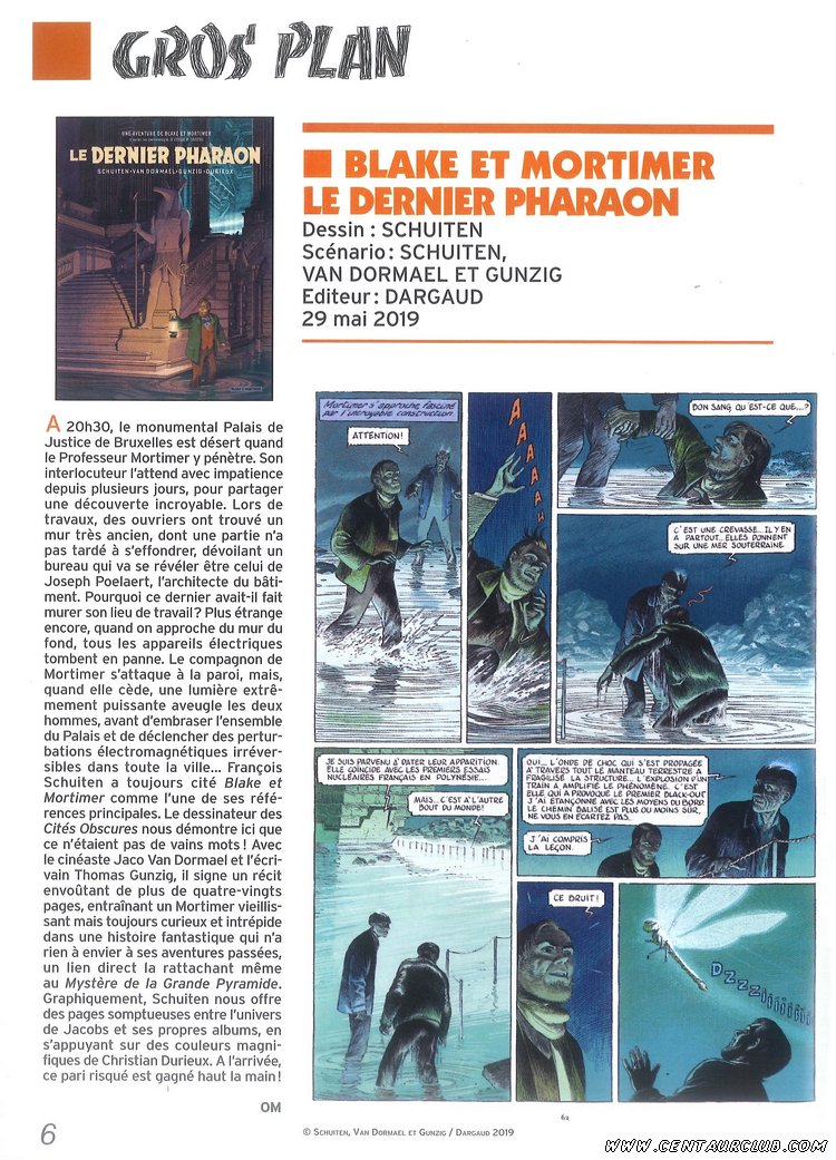 centaurclub's tweet photo. #BlakeeetMortimer
#LeDernierPharaon

Article de deux pages dans le #canalBD n°126 de juin / juillet 2019 https://t.co/gr1StIEuHQ