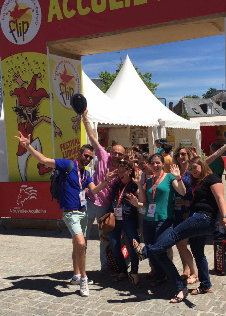 Le jury des #EducaFLIP avant de reprendre leurs tests pour l'après midi.
C'est au Théâtre du Palais des Congrès
#FlipParthenay #J2S #Boardgame #DeuxSevres #JeuDeSociete #Parthenay #jeu