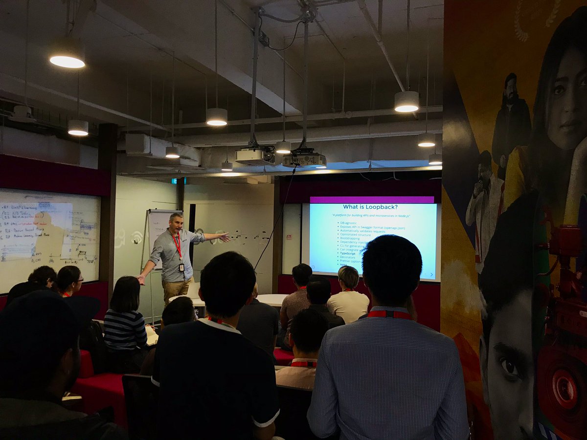 kopi_js's tweet image. @joeytwiddle demo-ing how he uses #loopbackjs to build an #API in #typescript