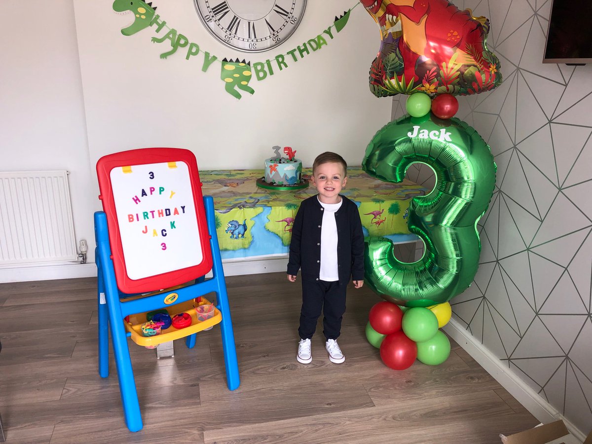 Quality time off work celebrating Jacks 3rd birthday 💙🎉