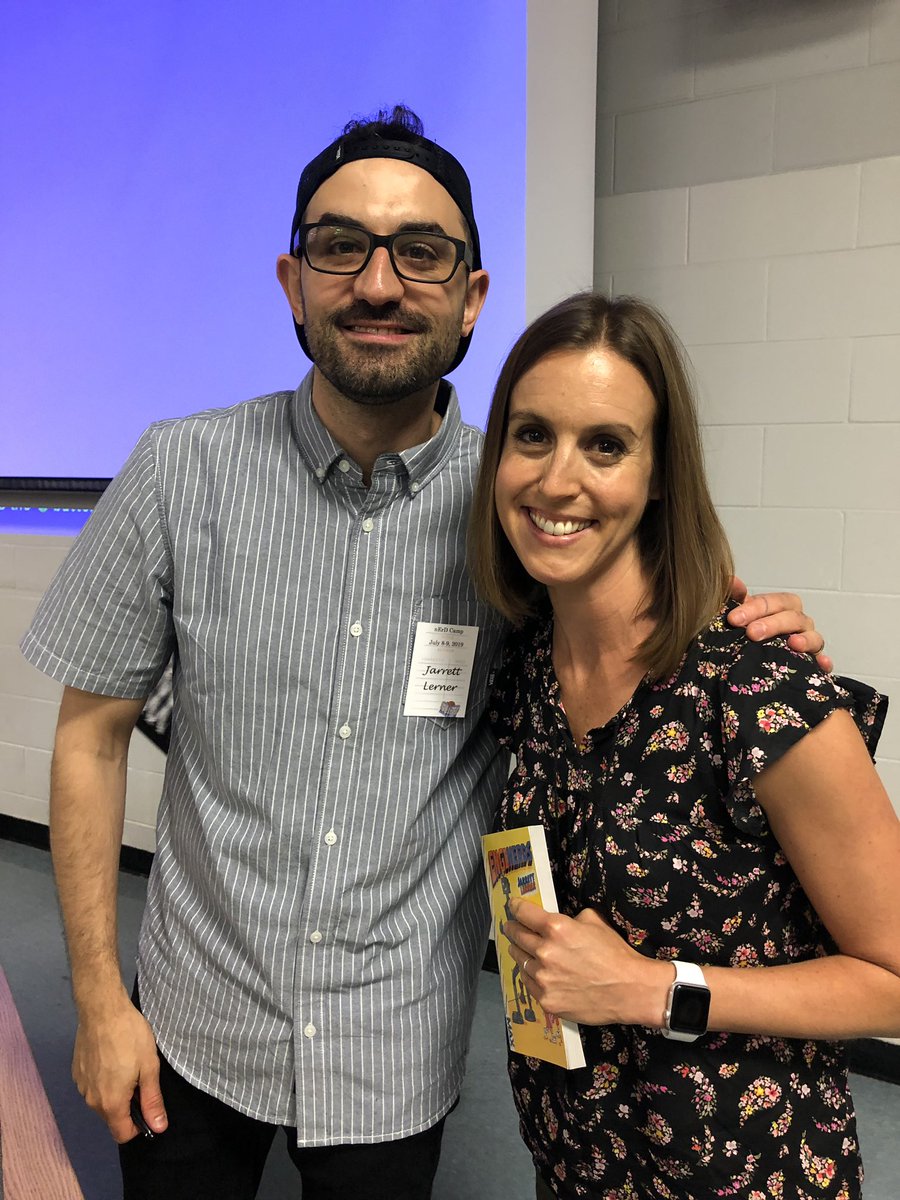 jillann_west's tweet image. Thanks @Jarrett_Lerner for such great insight in being creative and making it joyful and playful! Especially loved, “invite kids into the book from all angles like a tent with no walls” and “use books as launch pads” can’t wait to share with my kids and students #nerdcampmi2019