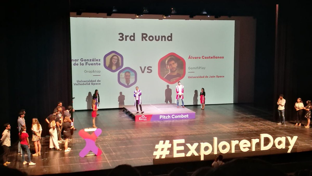 ExplorerUVa's tweet photo. Nuestros emprendedores Adrián de la Fuente y Henar González, con su proyecto @grap_tap, han participado en el #PitchCompetition del #ExplorerDay.
¡¡Gran pitch!! Lo habéis hecho genial 😊. Suerte a los tres finalistas 💪💪
#SouExplorer #SoyExplorer #OrgulloExplorer https://t.co/QaoeJvLihH