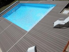 We offer natural plastic composite deck board that is made using a wood polymer mix making it an ideal substitute for timber decking. The polymer protects the boards while the wood element gives a natural appearance making it ideal for garden decking, walkways, and more.