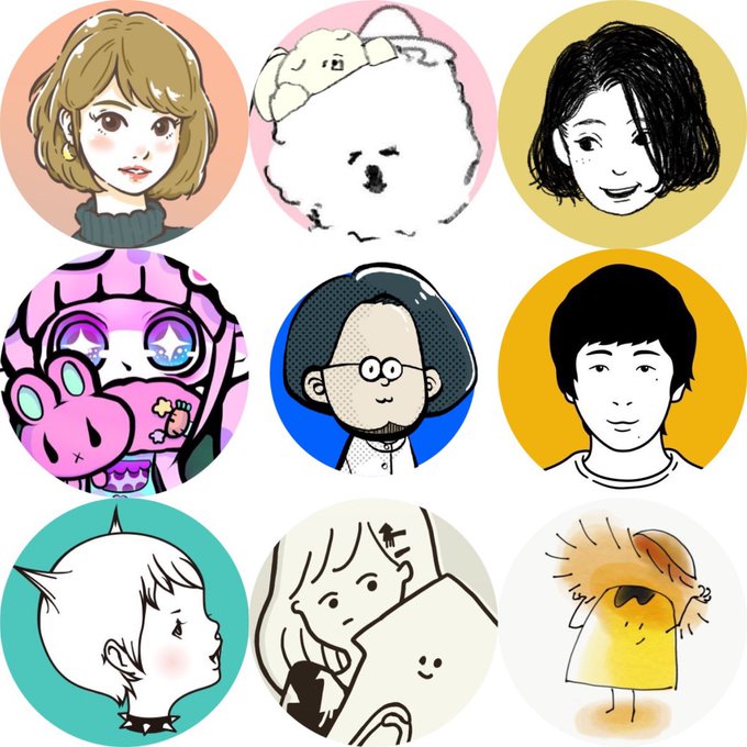 私が好きなイラストレーターさん18人のtwitterイラスト検索結果