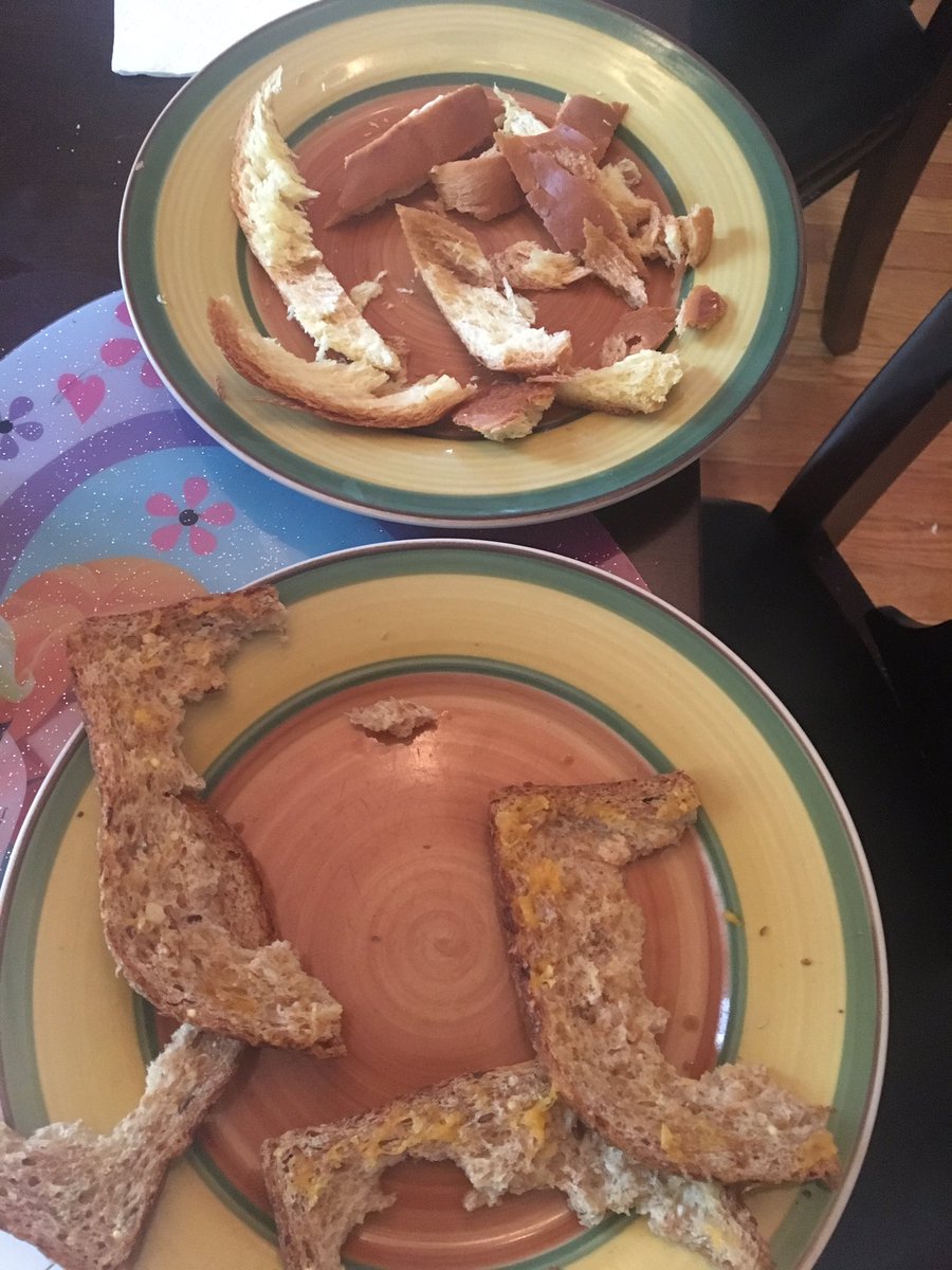 ja9zimm's tweet photo. Breakfast graveyard, 5yo & 3yo respectively. #parenting #cheesytoast #waffles #chocolateforbreakfast https://t.co/IcYdJn5dfJ