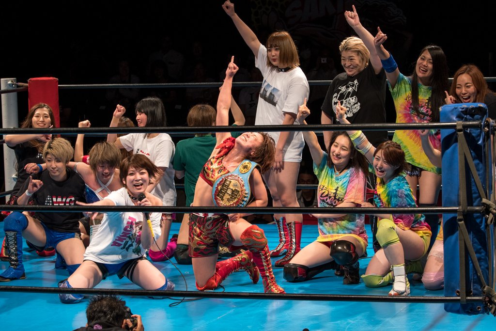 shore_1959's tweet image. 2019.6.27 #ACT41 #アクトレスガールズ 新木場大会
クロージング

#高瀬みゆき 選手
#松井珠紗 選手
#有田ひめか 選手
#櫻井裕子 選手
#堀田祐美子 選手
#川畑梨瑚 選手
#関口翔 選手
#安納サオリ  選手
#林亜佑美  選手
#網倉理奈 選手
#AWG 
#AWGカラーズ
#AWGbeginning
#ACT19062701-04