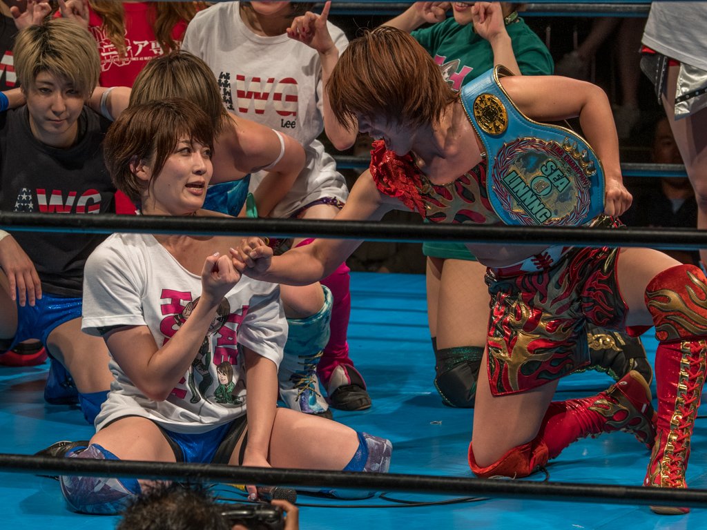 shore_1959's tweet image. 2019.6.27 #ACT41 #アクトレスガールズ 新木場大会
クロージング

#高瀬みゆき 選手
#松井珠紗 選手
#有田ひめか 選手
#櫻井裕子 選手
#堀田祐美子 選手
#川畑梨瑚 選手
#関口翔 選手
#安納サオリ  選手
#林亜佑美  選手
#網倉理奈 選手
#AWG 
#AWGカラーズ
#AWGbeginning
#ACT19062701-04