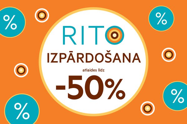 Rito_lv's tweet photo. RITO IZPĀRDOŠANA IR SĀKUSIES! 🤩
Turpmāko mēnesi RITO veikalos atlaides līdz -50% https://t.co/6sVzWlpjvU