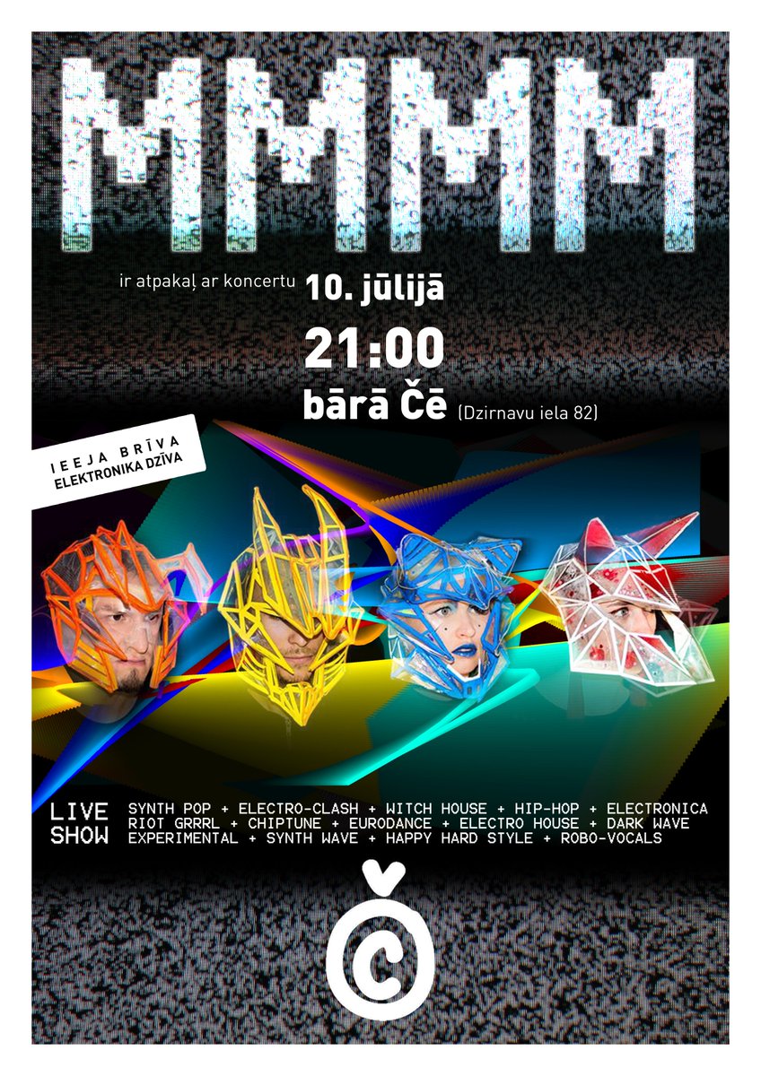 Neaizmirstiet, ka šovakar koncerts Čē! #events #gig #concert #Latvianmusic #electronica #freeentrance #liveelectronica