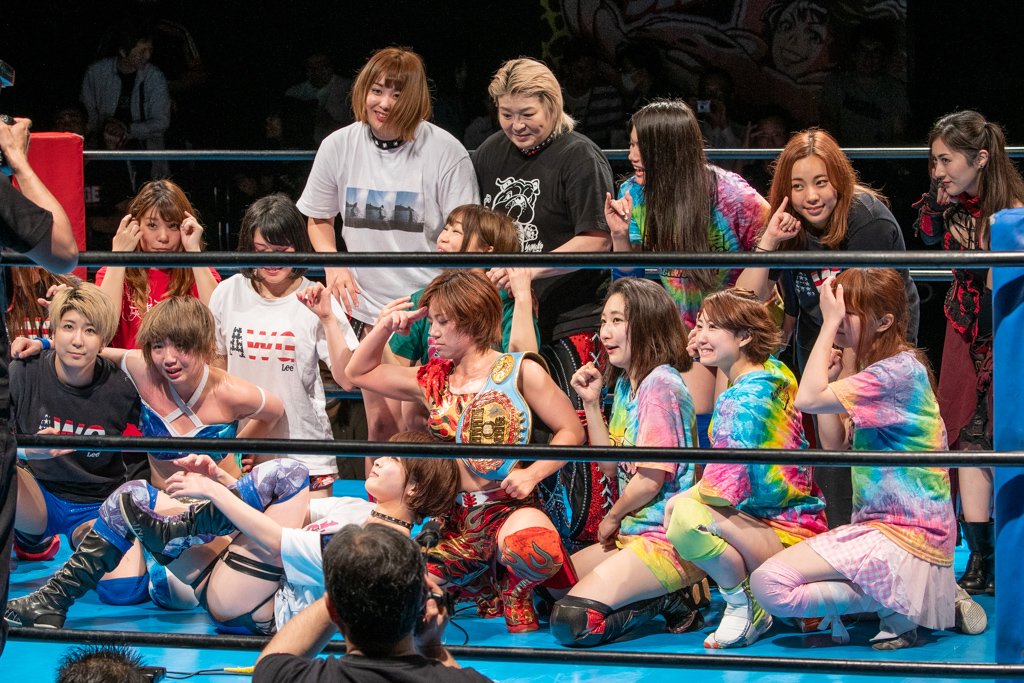 shore_1959's tweet image. 2019.6.27 #ACT41 #アクトレスガールズ 新木場大会
クロージング

#高瀬みゆき 選手
#松井珠紗 選手
#有田ひめか 選手
#堀田祐美子 選手
#川畑梨瑚 選手
#関口翔 選手
#安納サオリ  選手
#林亜佑美  選手
#網倉理奈 選手
#新井みずか さん
#AWG 
#AWGカラーズ
#AWGbeginning
#ACT19062701-05