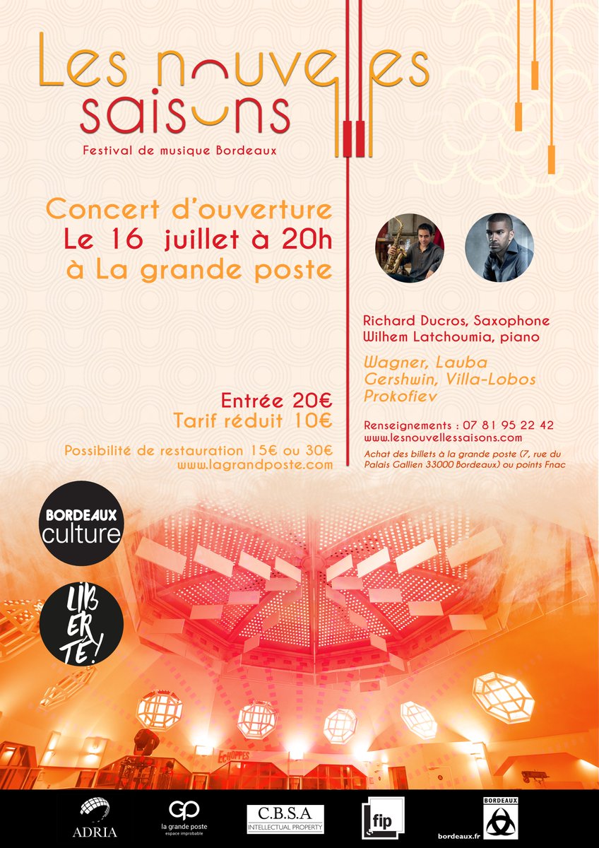 PosteGrande's tweet image. Mardi prochain, le Festival des Nouvelles Saisons démarre à la grande poste ! 🔥🔥