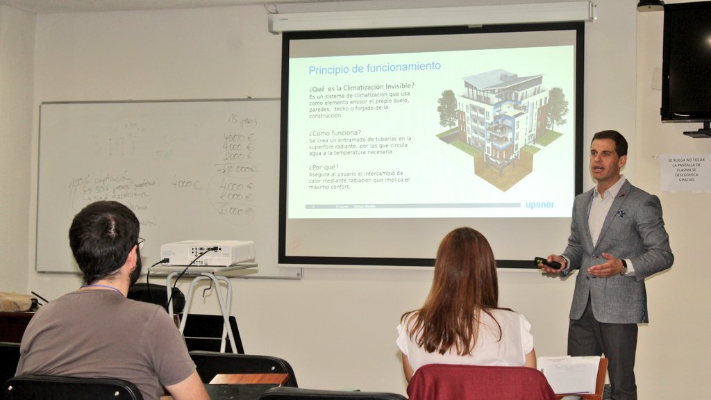 GeotermiaA's tweet photo. 🔸Soluciones de calefacción y refrigeración mediante superficies radiantes
Israel Ortega @Uponor_ES
#Curso #Geotermia Aplicada
@FGP_ETSIME ⚒️🌱🎓
#conforttermico
#energiasrenovables #eficiencia
📌 @EneresEs @Info_ecoforest @Uponor_ES #EDASU #IPMA @minasenergiaupm @La_UPM
#ODS https://t.co/KWkBqL71kI