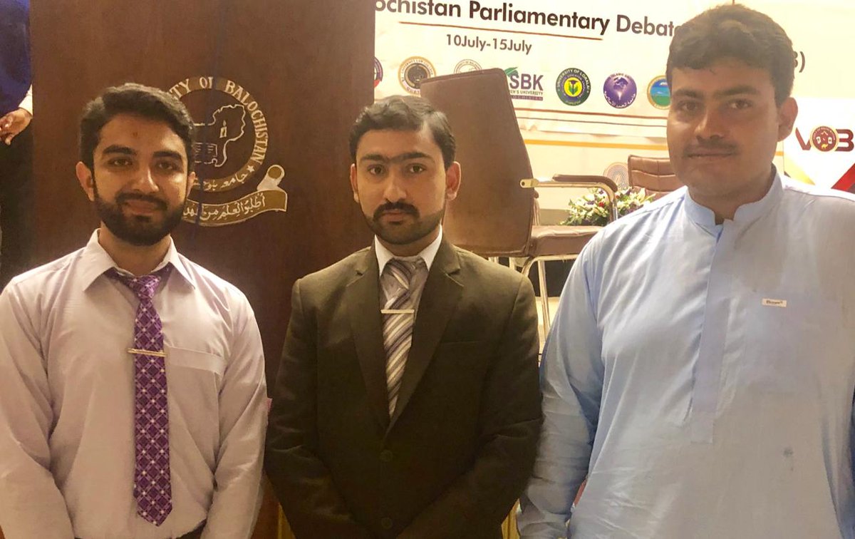 VofBalochistan's tweet photo. Toss between University of #Balochistan &amp; Buitems for the first match of Parliamentary Debate.

#Pakistan #PDB19 https://t.co/a3Tf4LV4yY