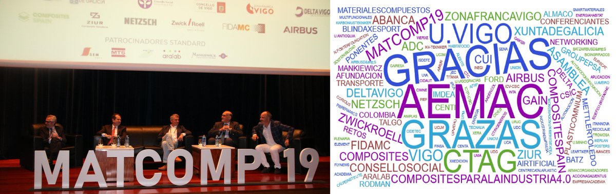 AEMAC_'s tweet image. GRACIAS a todos/as.... #MATCOMP19

@SomosABANCA @Afundacion_org @Xunta @ConcelloDeVigo @axenciaGAIN @zonafrancavigo #DeltaVigo @Airbus @ADCsolutions @easyfairsiberia @FIDAMC_ @MaterialCharact @ZwickRoellSpain @ZiurComposites #Aralab @mettlertoledo @semingenieriasl  #Mankiewicz