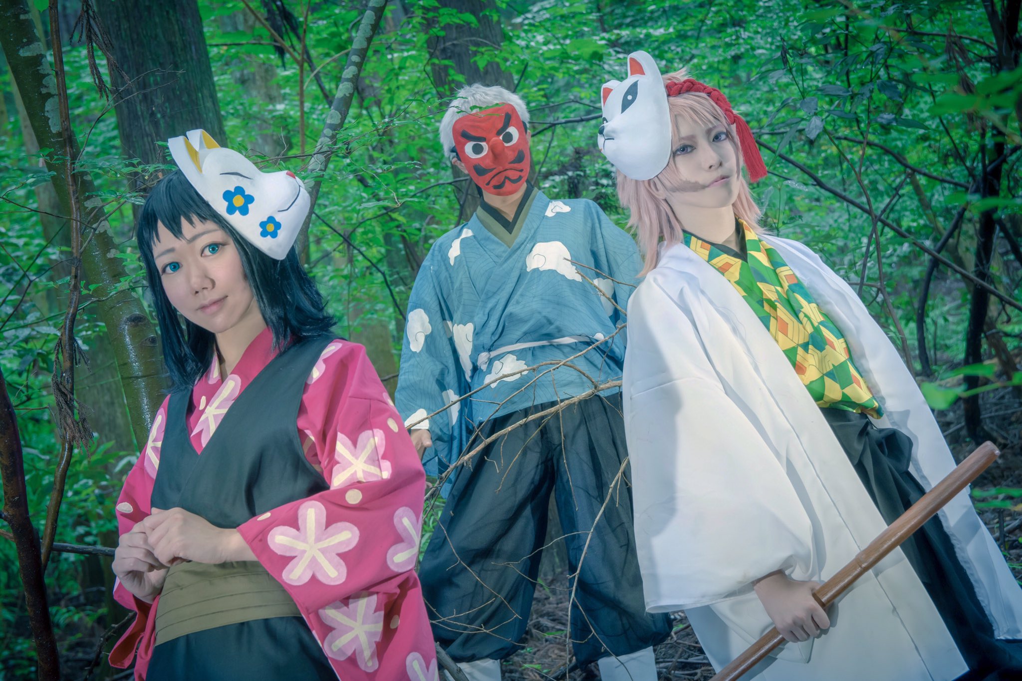 ぽんた 鬼滅の刃 コスプレ 狭霧山 鱗滝左近次 瑛奈 錆兎 ぽんた 真菰 愁 Photo まいた ぽんた 鬼滅の刃 コスプレ 狭霧山 鱗滝左近次 瑛奈 錆兎 ぽんた 真菰 愁 Photo まいた
