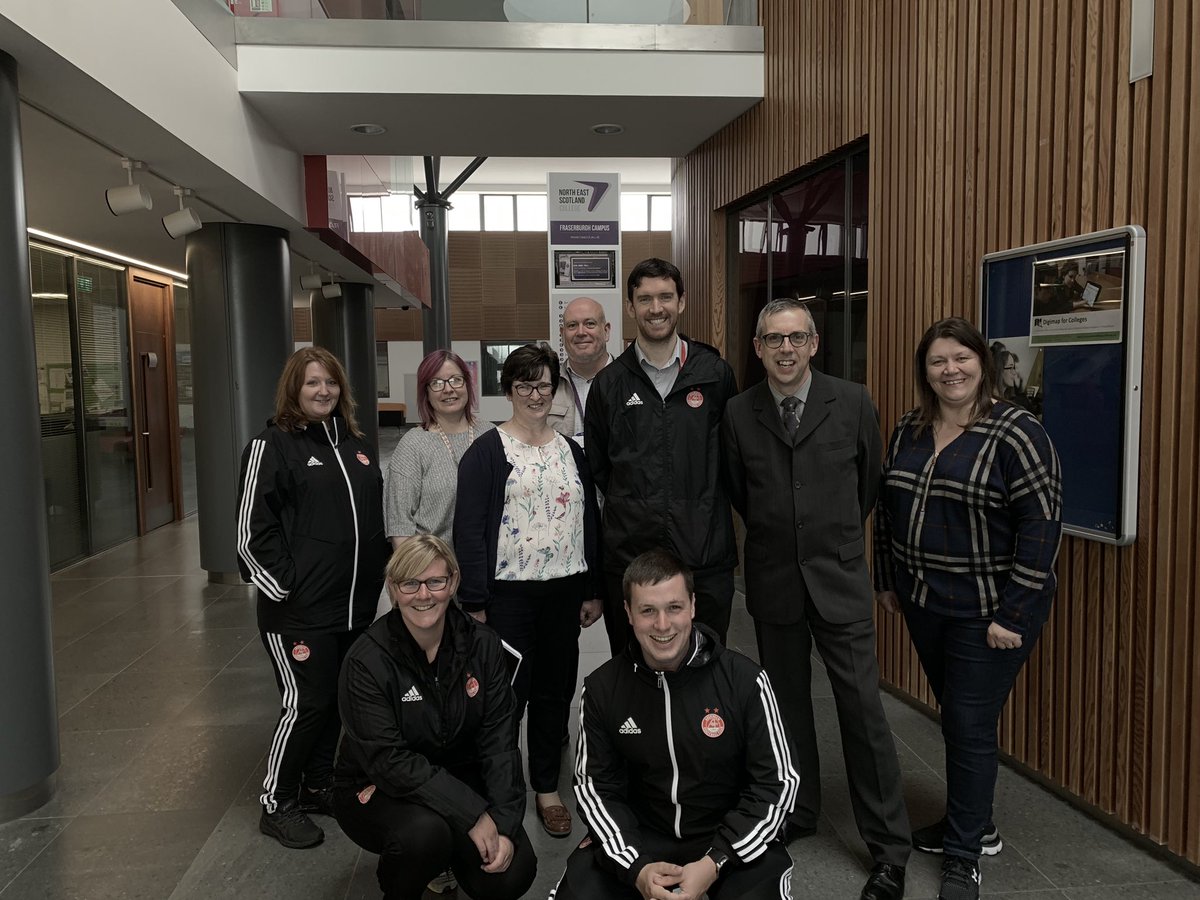 AFCCT's tweet photo. Great visit to @NESCollege Fraserburgh Campus with FraserDeen Scholarship partners ahead of launching in August for 2019/20 academic year! #OneTeam #StandFree https://t.co/oneUNYXemh
