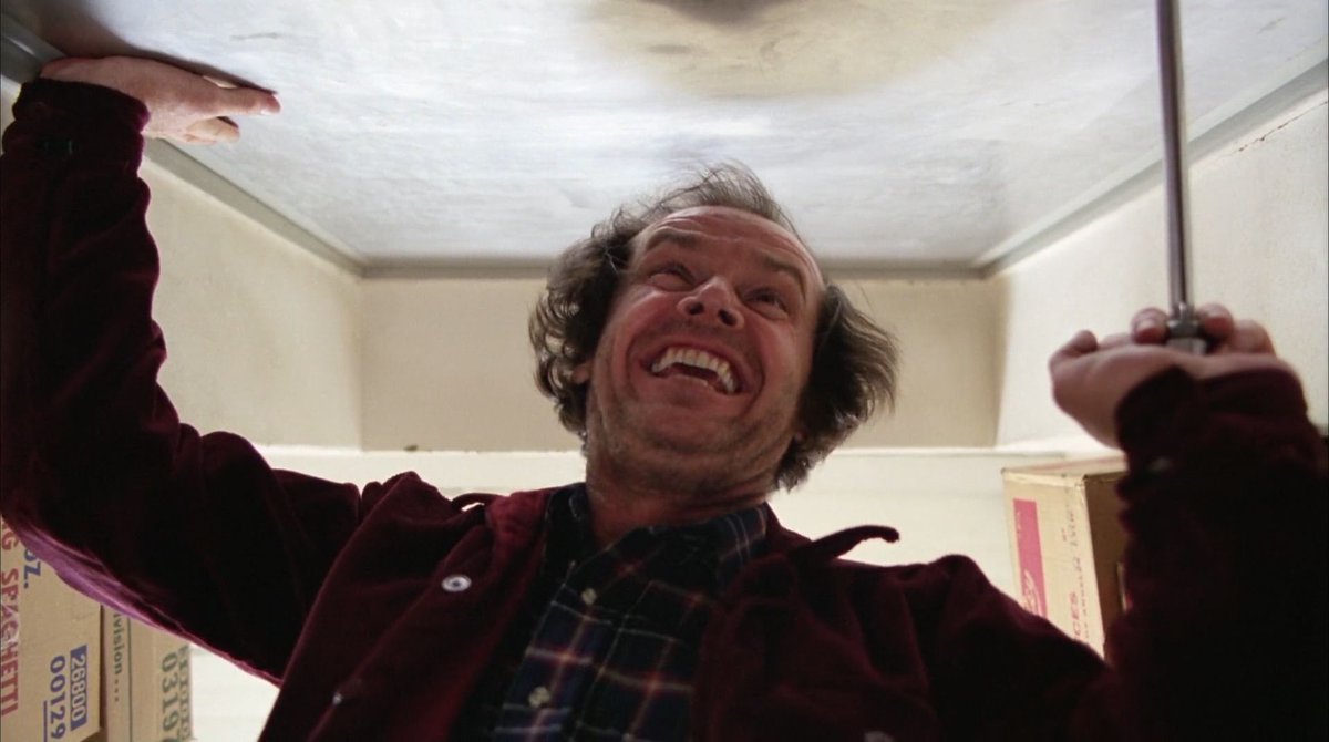 OnePerfectShot's tweet photo. THE SHINING (1980) 

Cinematography by John Alcott 
Directed by Stanley Kubrick
Learn how it drives its audience insane: https://t.co/Z48vr9b3FB https://t.co/7V4TIQMPmn