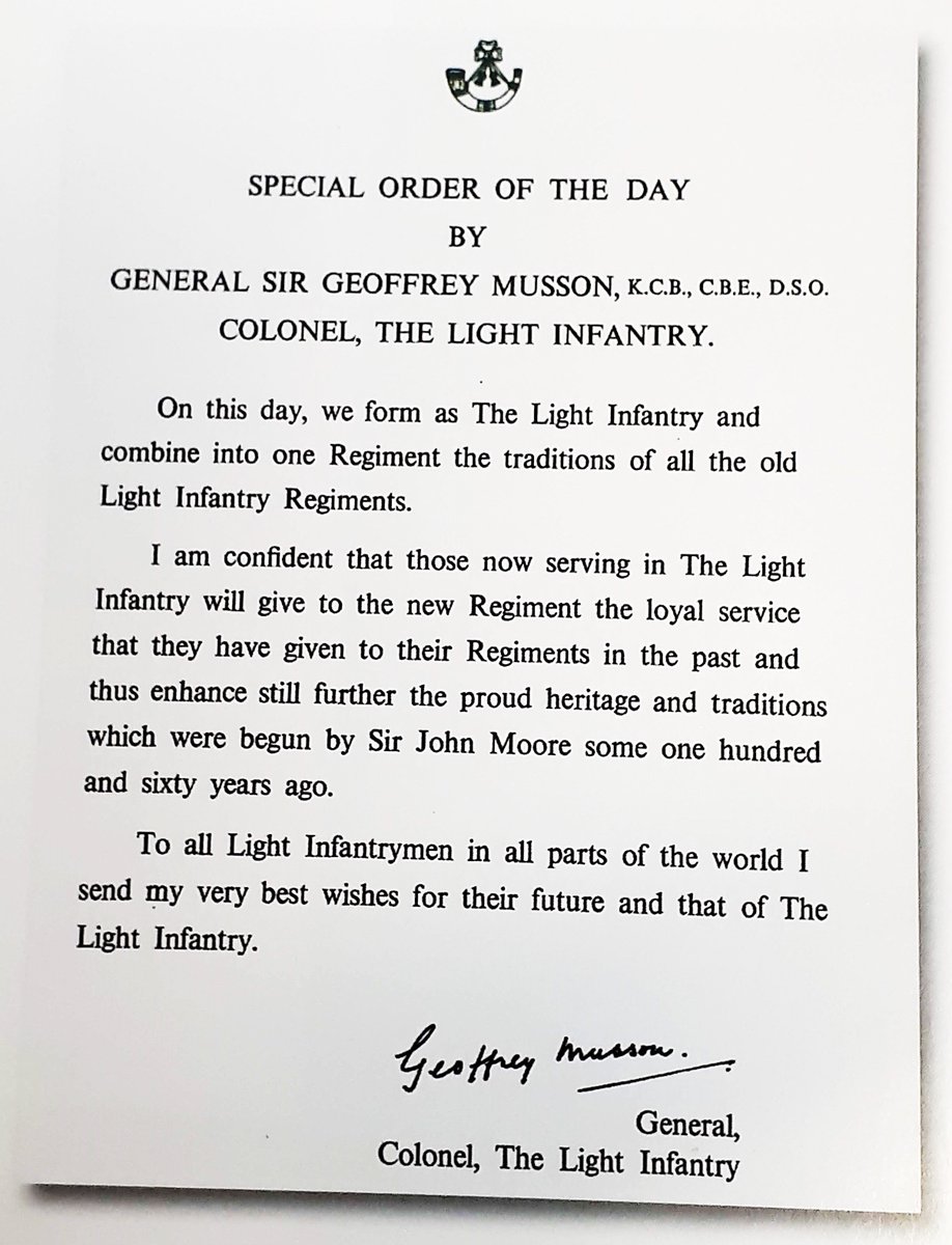 Today, 10th July 2019, marks 51 years since the formation of The Light Infantry in 1968. They would go on to serve with distinction for nearly four decades, until they were finally amalgamated with three other regiments to form The Rifles on the 1st February 2007.