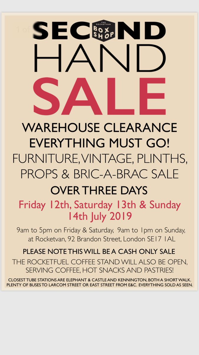 RVBoxShop's tweet image. We’re having a 3 day Sale this Week. Plenty of tables/chairs/desks/glassware/plinths/frames/vintage items/baskets/mirrors etc. Timings are on the flyer. Loads of bargains to be had and very much worth a trip!! 
#props#vintagesale#collectors
#secondhand