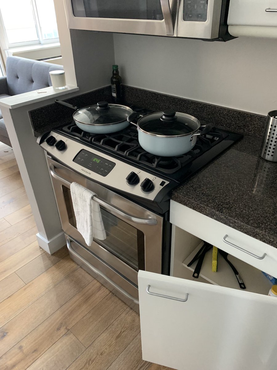 Our host JJ’s roommates allow him to have his very own cabinet and cookware in the kitchen so he can feel safe cooking and eating with his #foodallergy. What are some other good practices for co-living with people with #foodallergies?