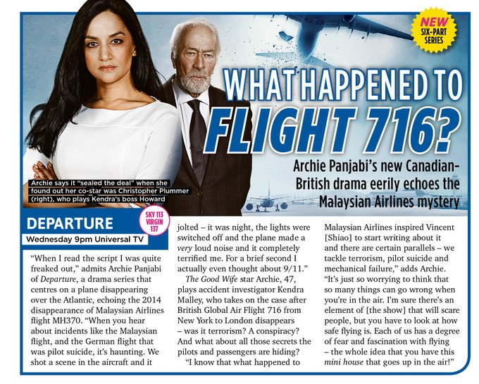 Catch me tonight as #Kendra in the thrilling 6 part tv series alongside #ChristopherPlummer in #Departure Starts tonight at 9pm on <a href="/UniversalTVUK/">Universal TV UK</a> <a href="/Departure_TV/">Departure</a>  <a href="/GlobalTV/">Global TV</a> Check out the trailer youtu.be/OhoPA4M4kWY