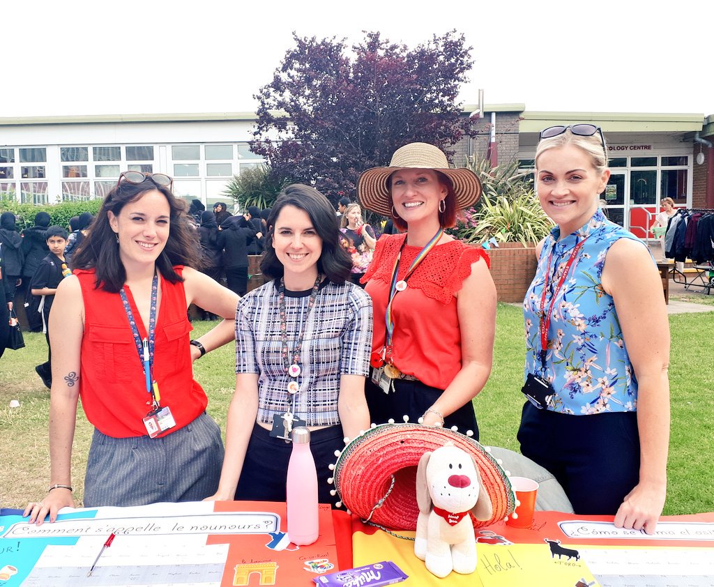 The World Languages Department team supporting the Fitzalan High School Cultural Celebration with our competition stall! Pupil performers from Community Languages and Latin were awesome- a real highlight! Thank you everyone!! SBI