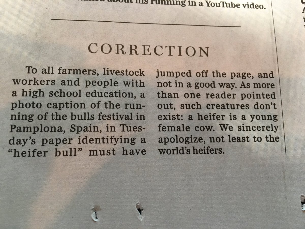 sarahboesveld's tweet photo. Incredible correction in the ⁦@nationalpost⁩ today 🐮🐮 https://t.co/poWLmp7oo6