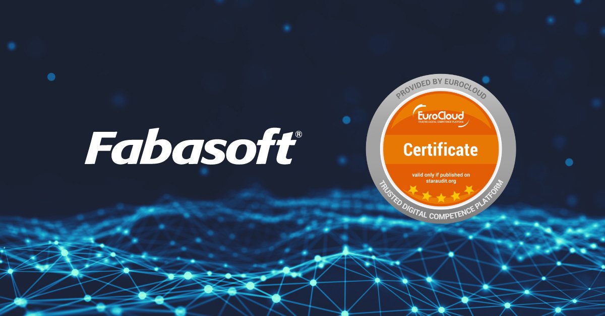 Fabasoft's tweet photo. Fabasoft erhält erneut die höchstmögliche Zertifizierung beim EuroCloud StarAudit! Fabasoft ist somit weltweit der einzige Cloud-Anbieter mit 5* Rating :-).
https://t.co/sFTLrbkdkP
#zertifizierung #cloud #EuroCloud #StarAudit https://t.co/RTYM1vEfMm