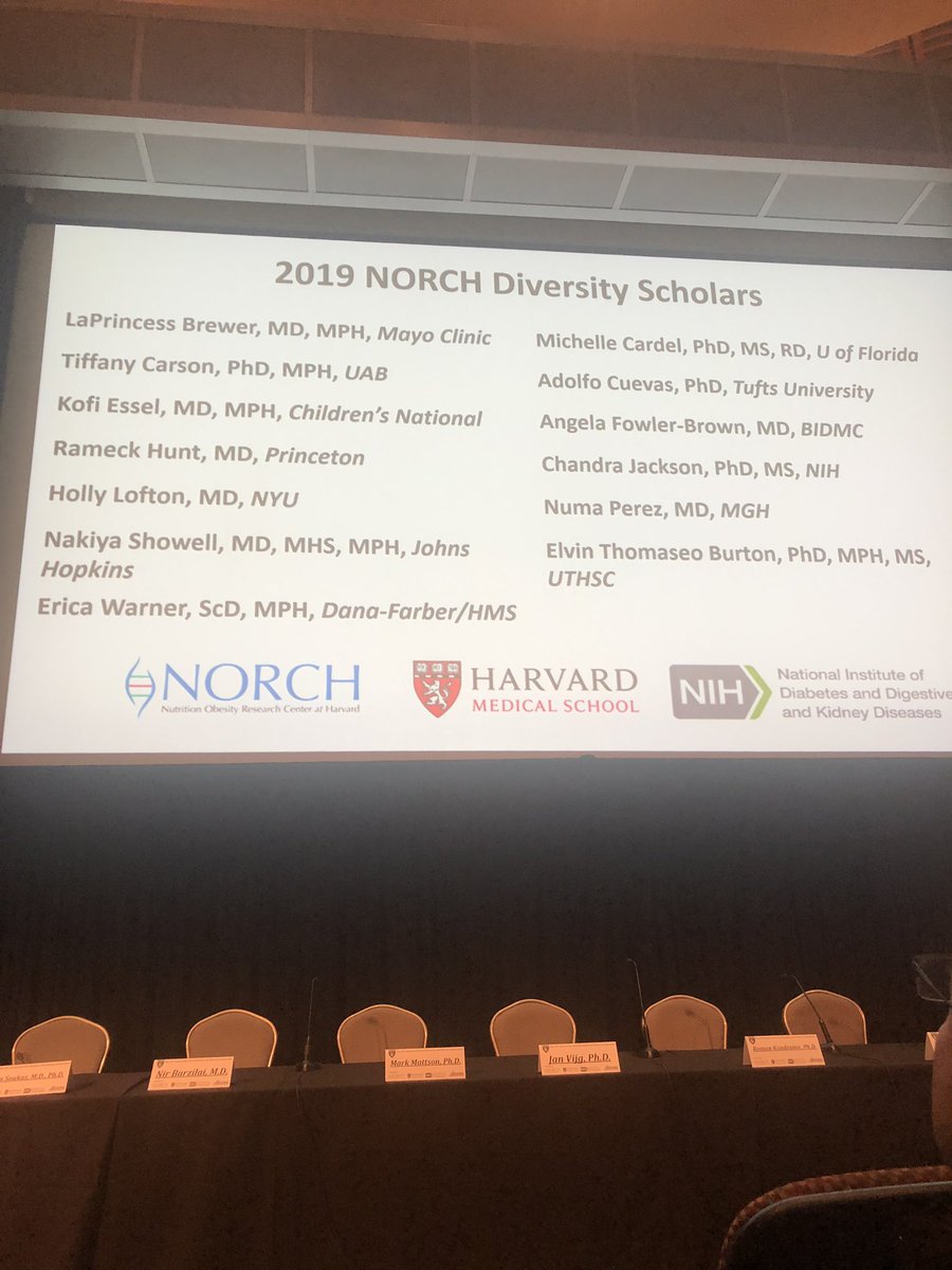 DrTiffanyCarson's tweet photo. We are off to a great start at the #longevitysymposium @harvardmed presented by @HarvardNORC1 and @NIDDKgov. I’m honored to be selected for the inaugural group of Diversity Scholars among many other dynamic scholars in obesity research. https://t.co/LMamIP3XeO