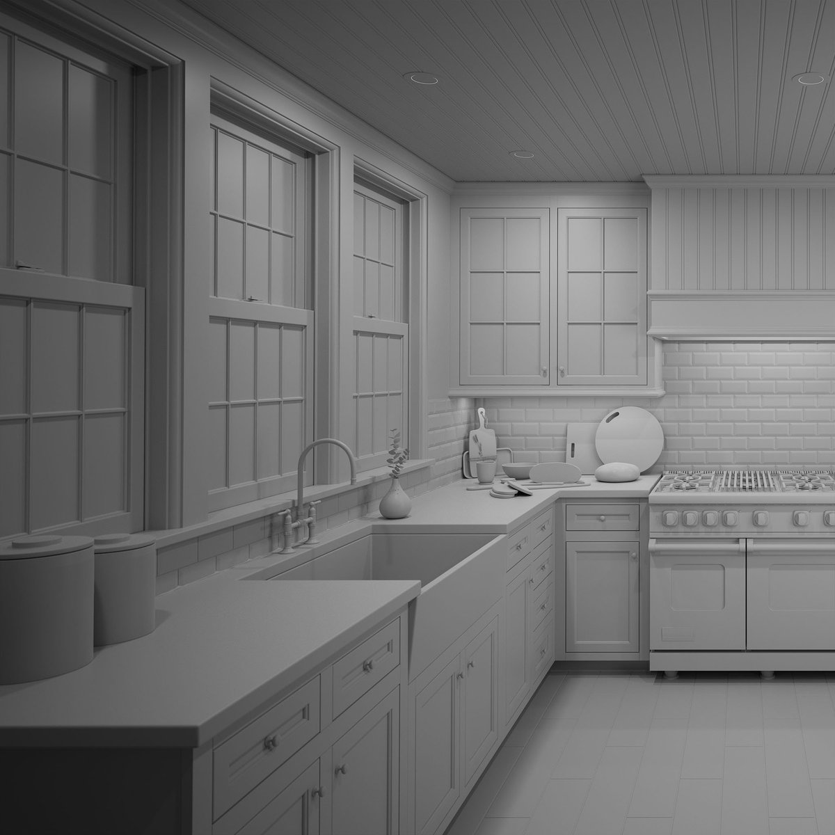 biggsneal1's tweet photo. Stormy Evening Kitchen
Trying to get into the habit of using VRay GPU more. I created this scene to test out some of my standard workflows. Most of switching from CPU to GPU is just learning the capability differences.
#VRayNextGPU #ChaosGroup #VRay #Kitchen #CGI #Archviz https://t.co/jq1oLgBKds