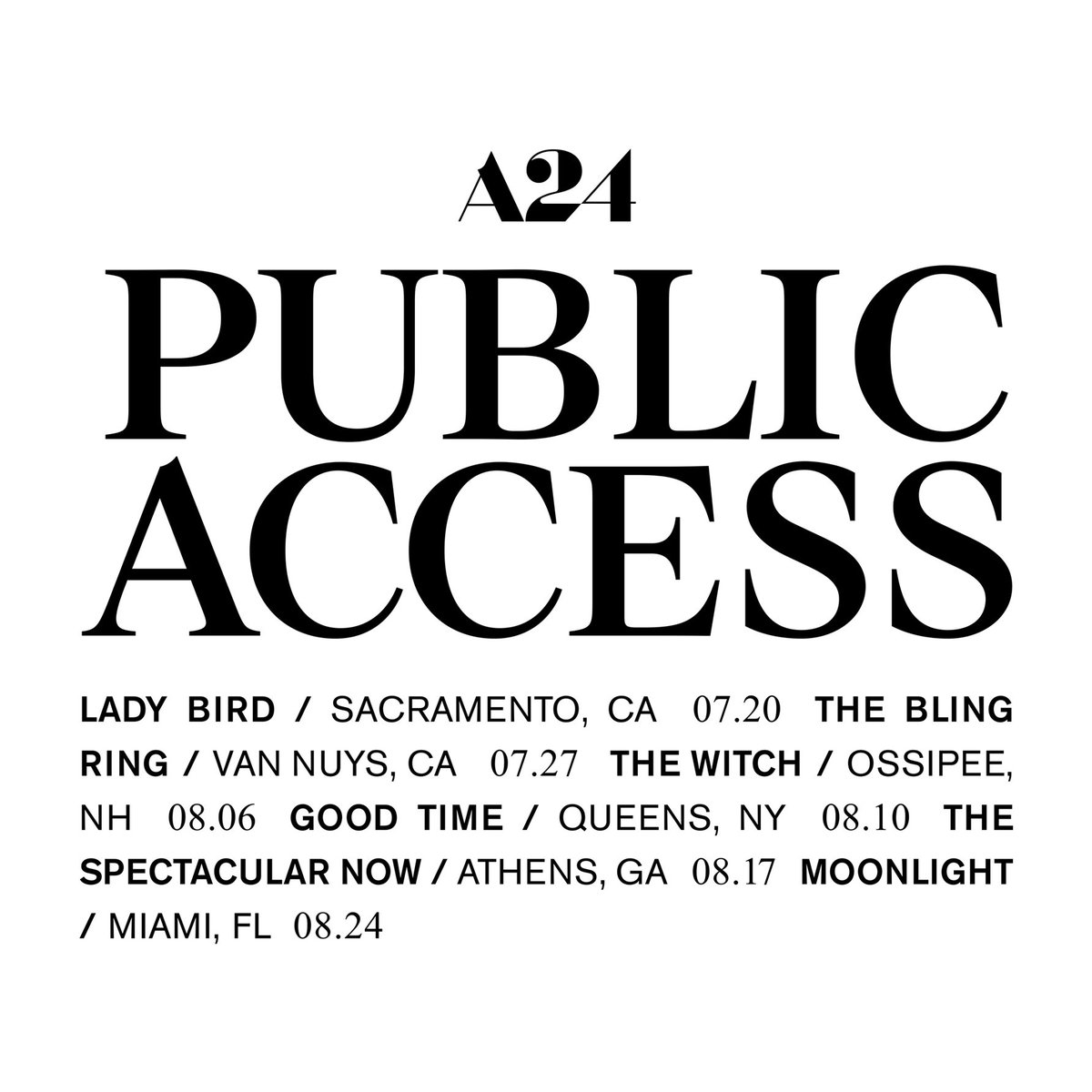 Coming soon to a billboard near you. #a24PublicAccess